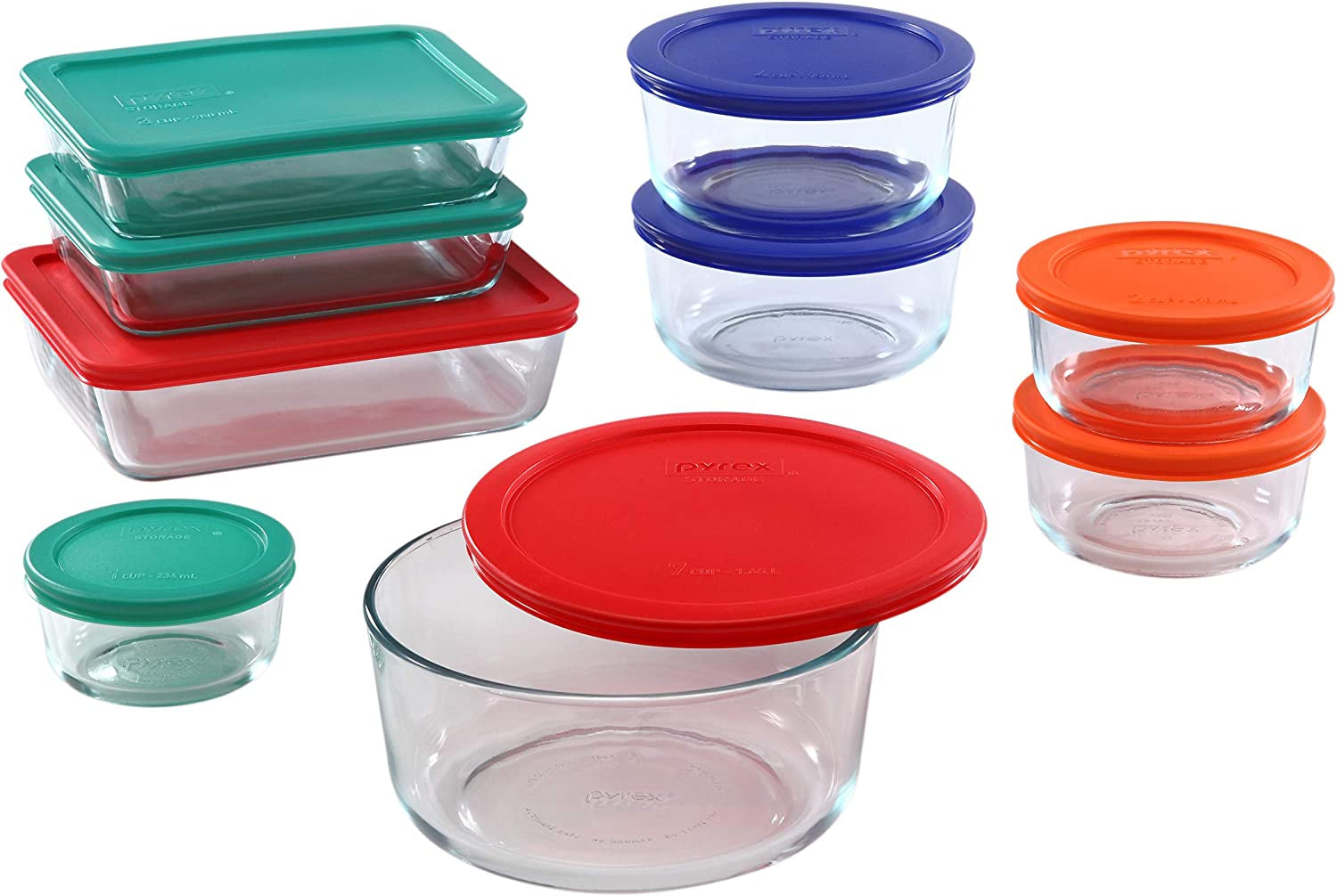 18 Piece Simply Store Food Storage Set, Clear
